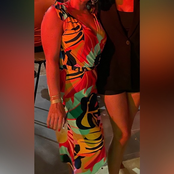 Endless Blu. Tropical multicolor two piece set - Picture 4 of 12